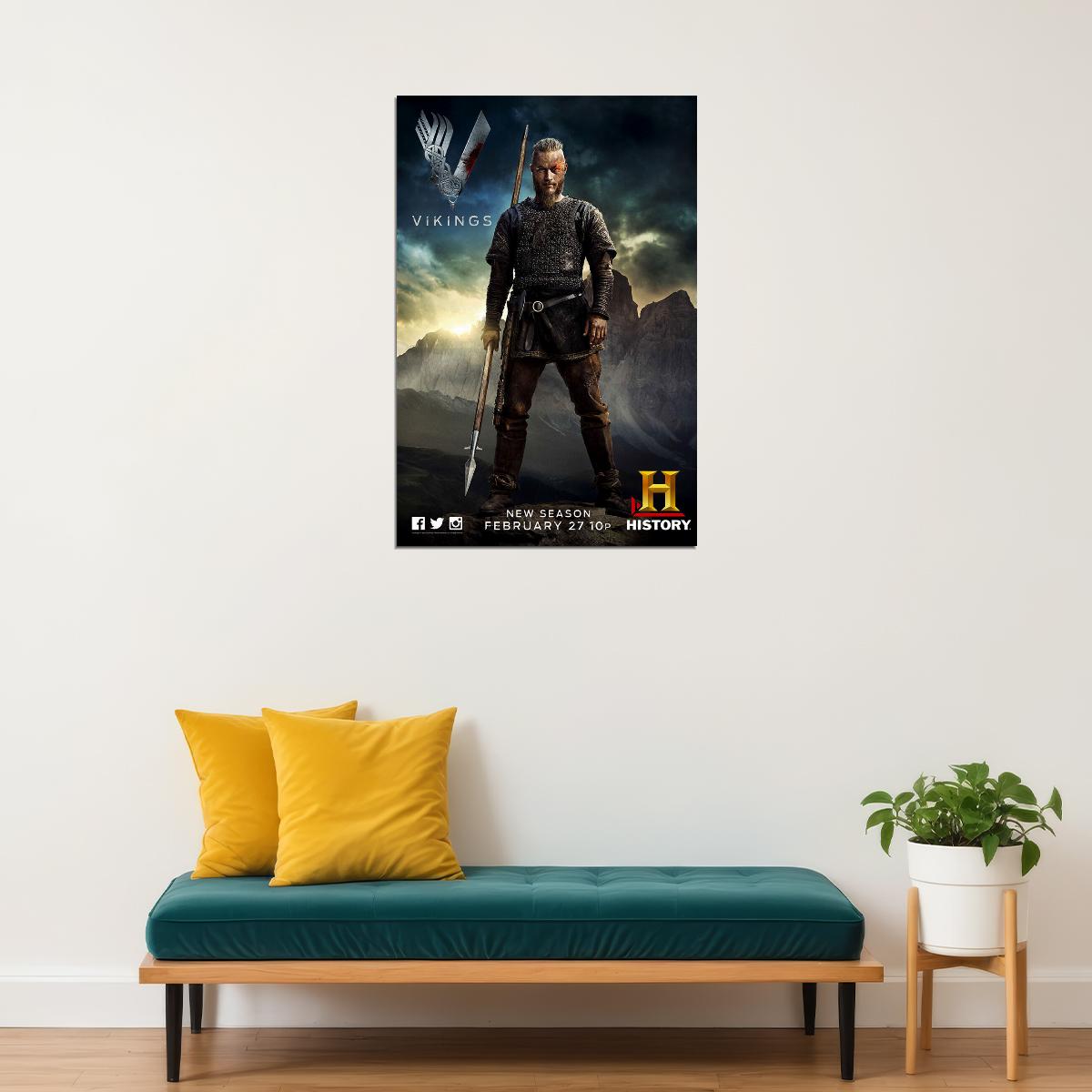 Vikings Hot Tv Shows Series Movie Drama Adventure Poster Wall Art Print Home Wall Decor - xonomax