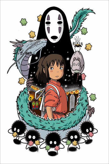 Princess Spirited Away Studio Ghibli Anime Japan Poster Wall Art Print Home Wall Decor - xonomax