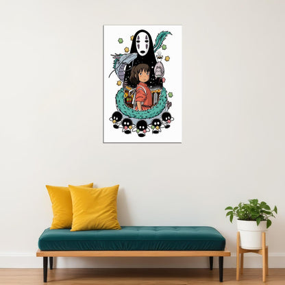 Princess Spirited Away Studio Ghibli Anime Japan Poster Wall Art Print Home Wall Decor - xonomax