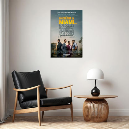 One Night In Miami 2021 Movie Drama Action Poster Wall Art Print Home Wall Decor