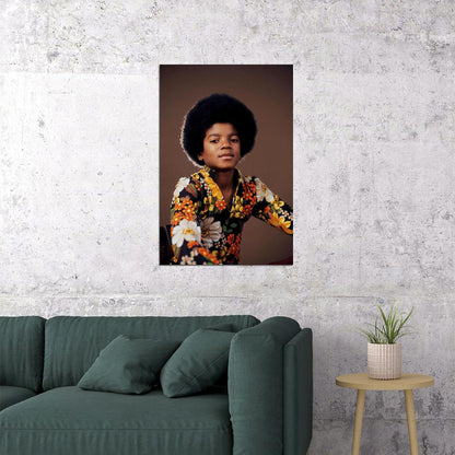 Young Michael Jackson King Of Pop Musician Dancer Poster Wall Art Print Home Wall Decor