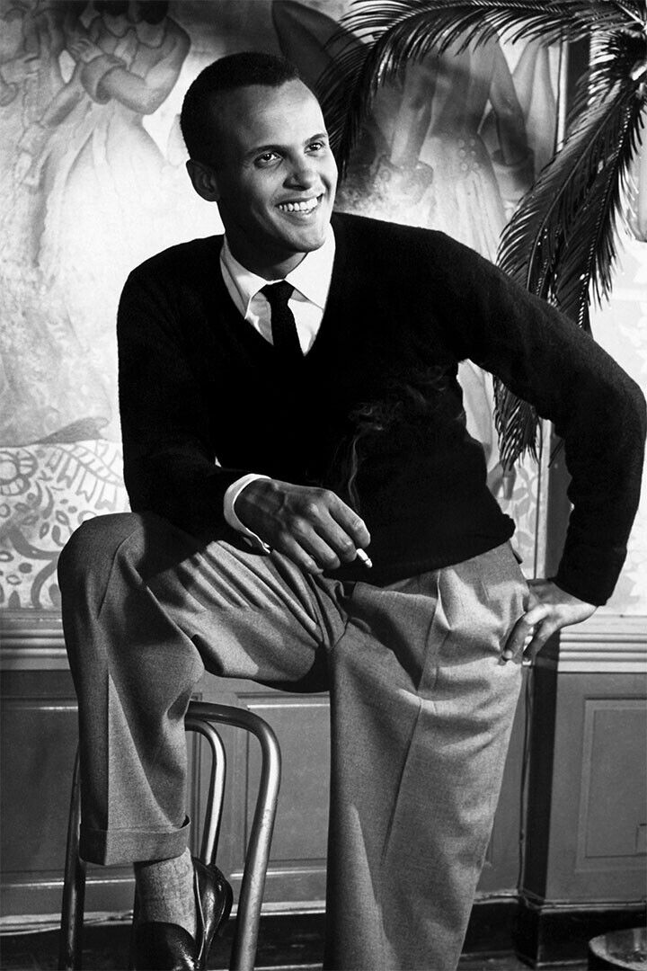 Portrait Of Harry Belafonte American Singer Poster Wall Art Print Home Wall Decor - xonomax
