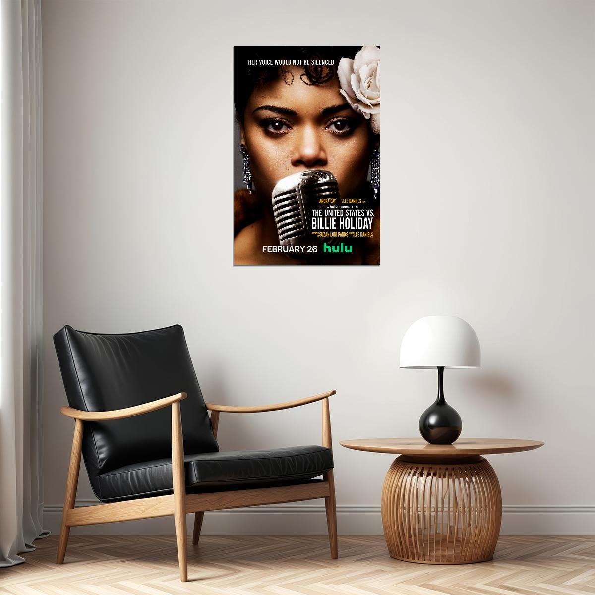The United States Vs. Billie Holiday Movie Biography Poster Wall Art Print Home Wall Decor - xonomax