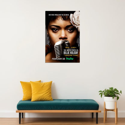 The United States Vs. Billie Holiday Movie Biography Poster Wall Art Print Home Wall Decor - xonomax