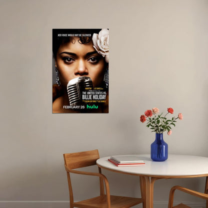 The United States Vs. Billie Holiday Movie Biography Poster Wall Art Print Home Wall Decor - xonomax