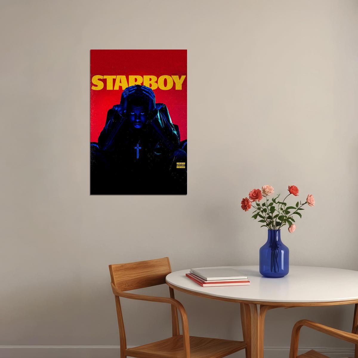 The Weeknd Starboy Hip Hop Rap Music Musician Poster Wall Art Print Home Wall Decor - xonomax