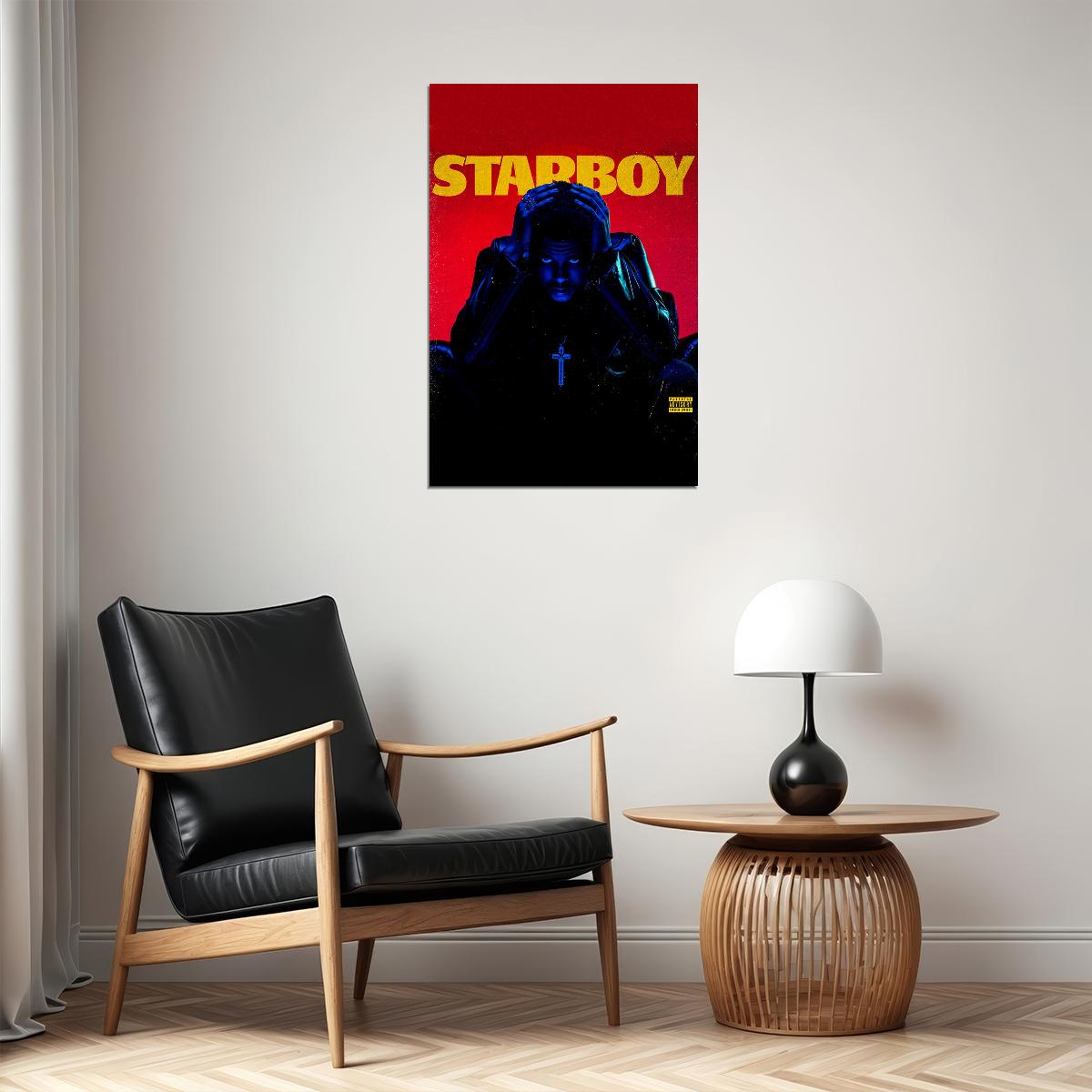The Weeknd Starboy Hip Hop Rap Music Musician Poster Wall Art Print Home Wall Decor - xonomax