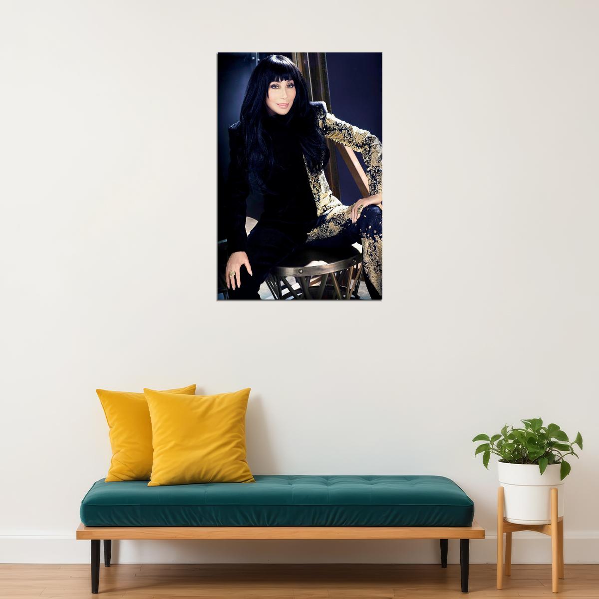 Best Cher Images Actor American Singer Poster Wall Art Print Home Wall Decor - xonomax