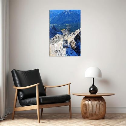 Gondola On Schilthorn Mountain Poster Wall Art Print Home Wall Decor - xonomax