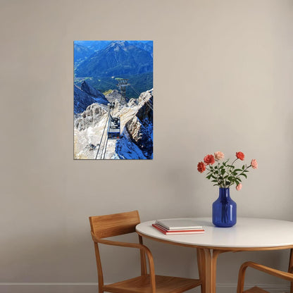 Gondola On Schilthorn Mountain Poster Wall Art Print Home Wall Decor - xonomax