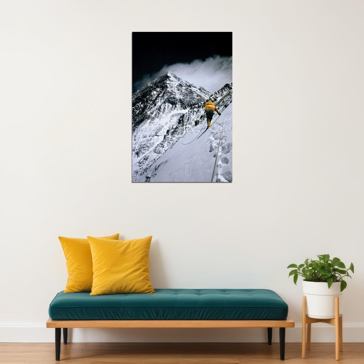 Avalanche On Mount Everest Nature Poster Wall Art Print Home Wall Decor - xonomax