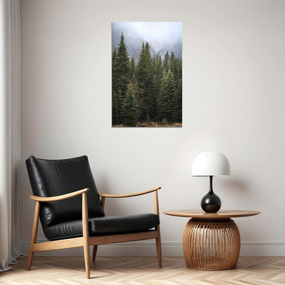 Forest Of Pine Trees Nature Landscape Poster Wall Art Print Home Wall Decor - xonomax