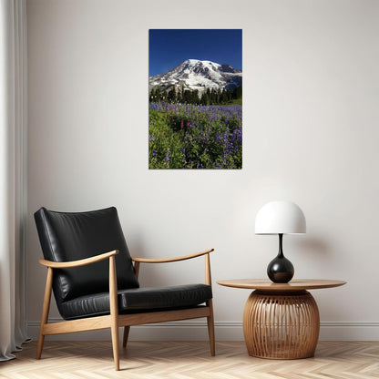 Wonderful Mount Rainier Landscape Nature Poster Wall Art Print Home Wall Decor - xonomax