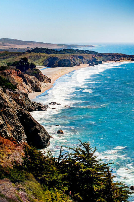 Big Sur Coastline Sea Monutains Landscape Poster Wall Art Print Home Wall Decor - xonomax