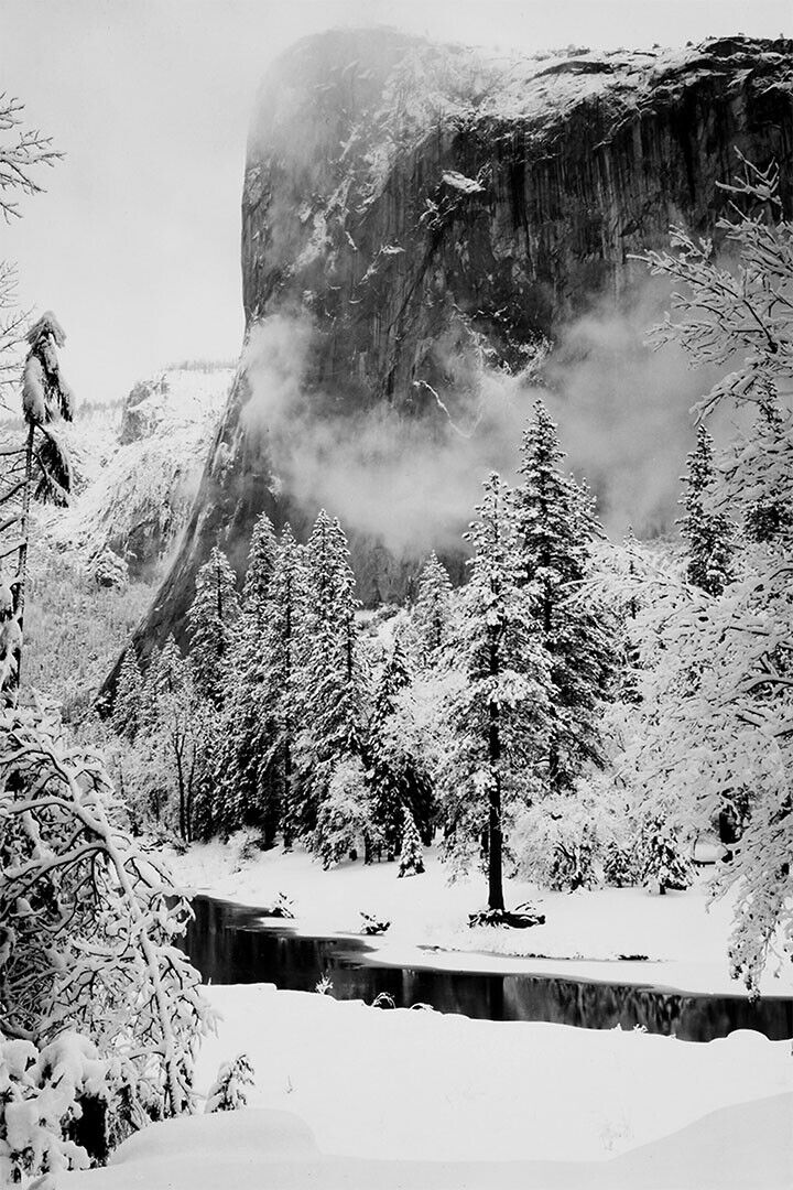 Winter El Capitan California In Yosemite National Park Poster Wall Art Print Home Wall Decor - xonomax