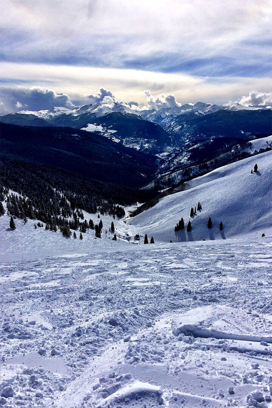 Snow Covered Slopes Above The Breckenridge Ski Resort Poster Wall Art Print Home Wall Decor - xonomax