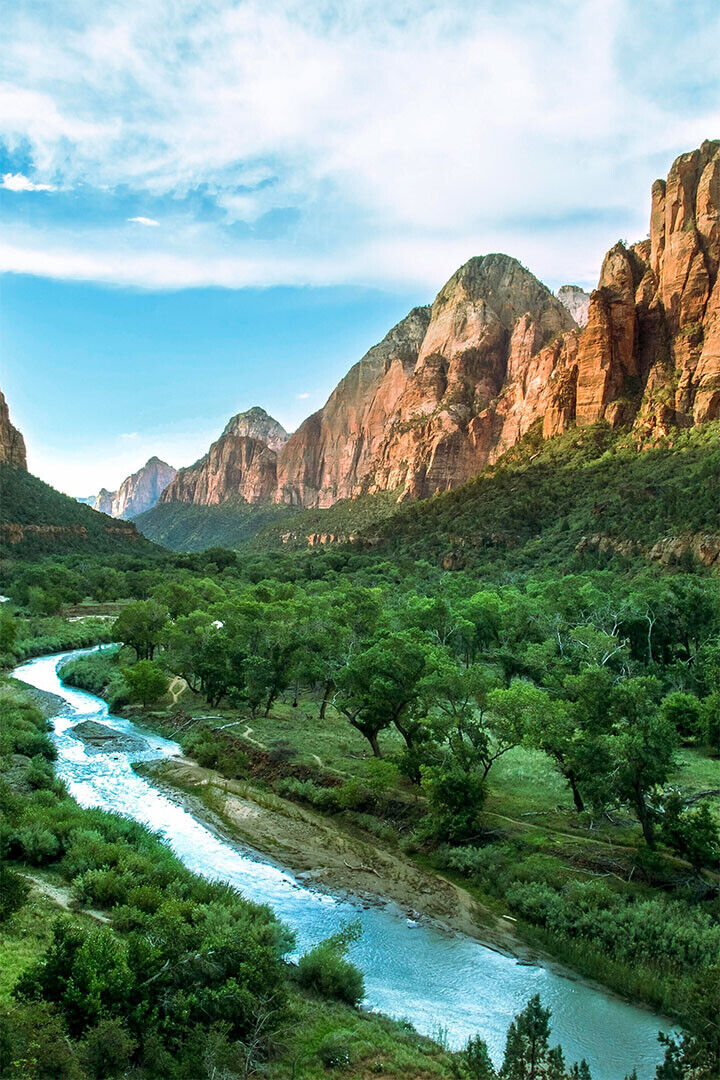 Zion National Park Overlooking Rockville Utah Poster Wall Art Print Home Wall Decor