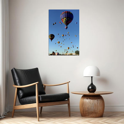 Hot Air Balloon Festival Light Aircraft Poster Wall Art Print Home Wall Decor - xonomax