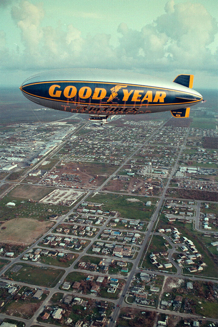 Goodyear Blimp Advertising Aircraft Poster Wall Art Print Home Wall Decor - xonomax