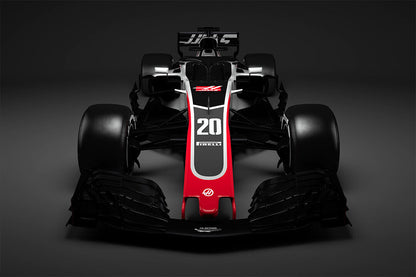 Haas F1 Formula 1 Car Racing Car Speed Fast Poster Wall Art Print Home Wall Decor - xonomax