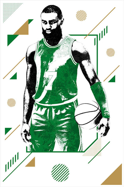Jaylen Brown Boston Star Nba Basketball Poster Wall Art Print Home Wall Decor