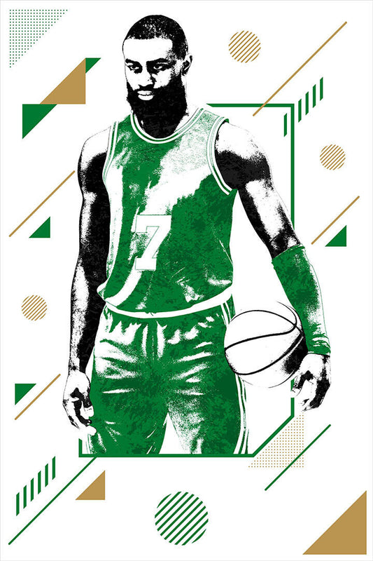 Jaylen Brown Boston Star Nba Basketball Poster Wall Art Print Home Wall Decor