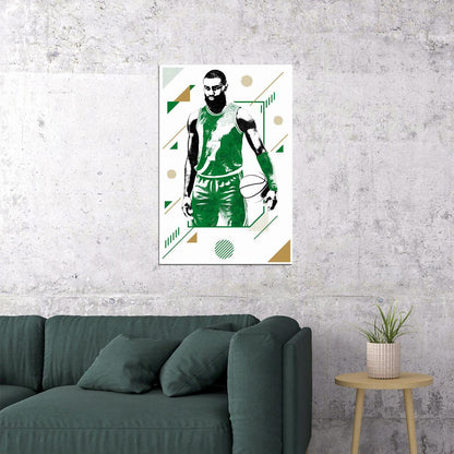Jaylen Brown Boston Star Nba Basketball Poster Wall Art Print Home Wall Decor