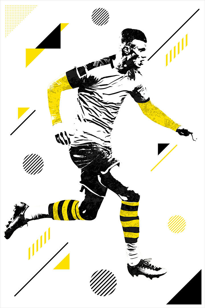 Erling Haaland Norway Football Soccer Athlete Poster Wall Art Print Home Wall Decor - xonomax