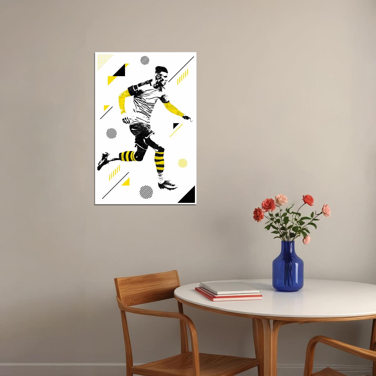 Erling Haaland Norway Football Soccer Athlete Poster Wall Art Print Home Wall Decor - xonomax