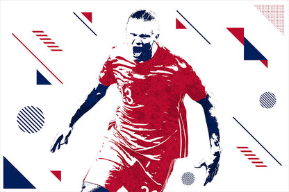 Erling Haaland Norway Football Soccer Player Poster Wall Art Print Home Wall Decor - xonomax