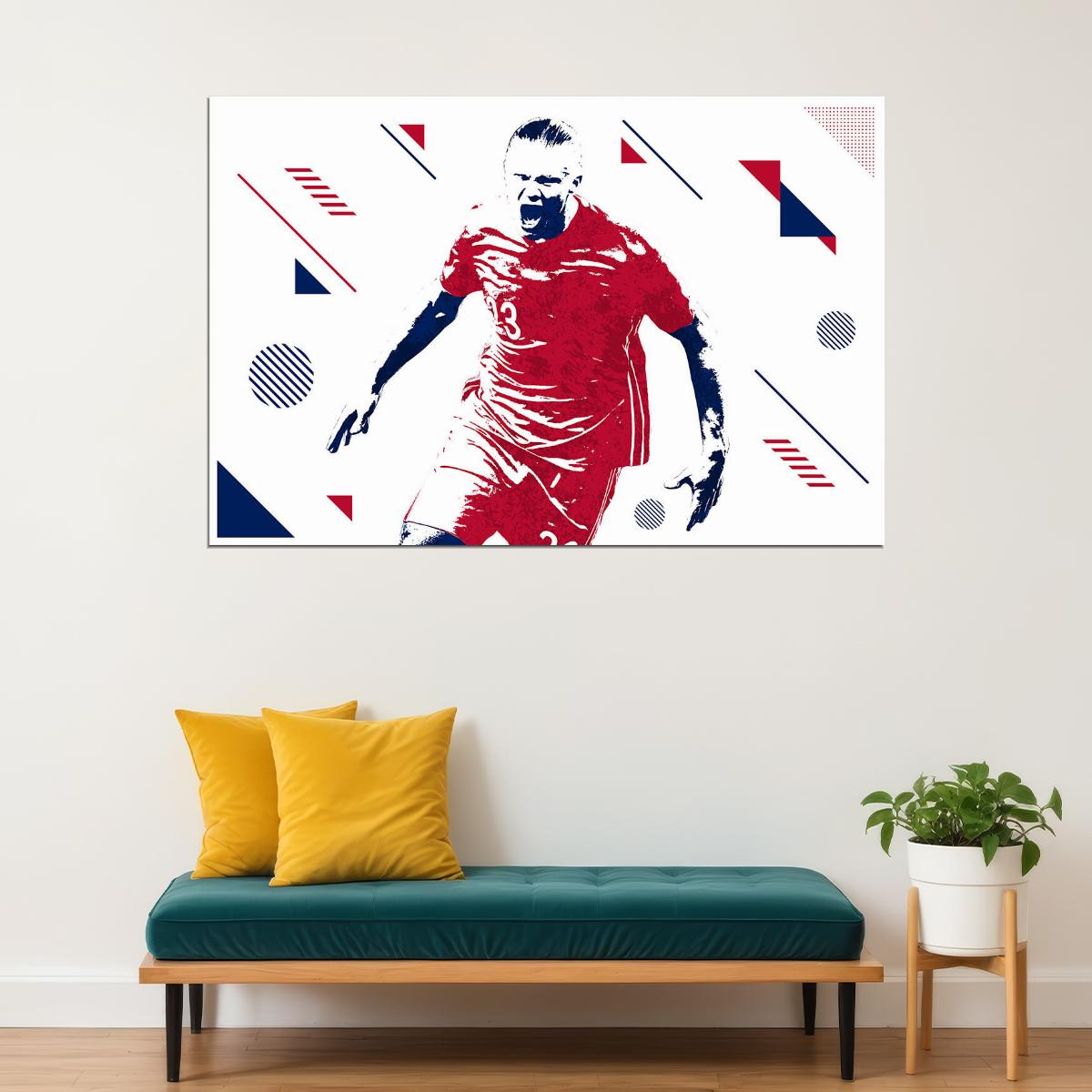 Erling Haaland Norway Football Soccer Player Poster Wall Art Print Home Wall Decor - xonomax