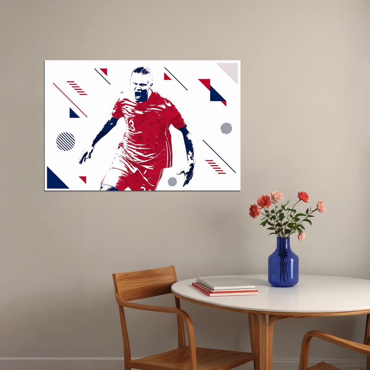 Erling Haaland Norway Football Soccer Player Poster Wall Art Print Home Wall Decor - xonomax
