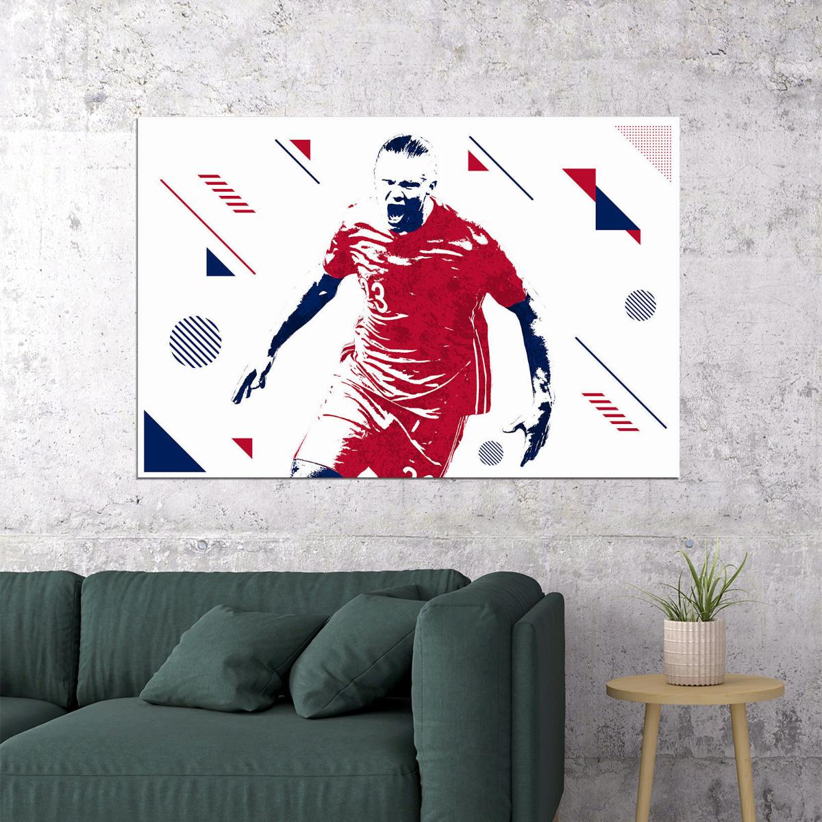 Erling Haaland Norway Football Soccer Player Poster Wall Art Print Home Wall Decor - xonomax