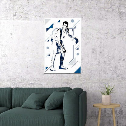Luka Doncic Dallas American Basketball Player Poster Wall Art Print Home Wall Decor - xonomax