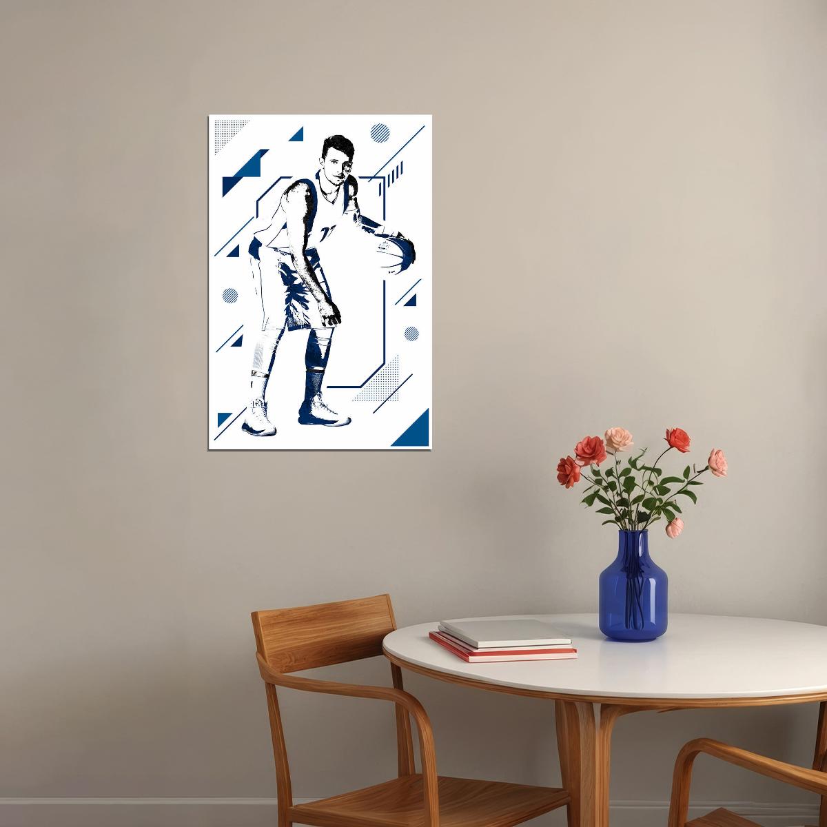 Luka Doncic Dallas American Basketball Player Poster Wall Art Print Home Wall Decor - xonomax