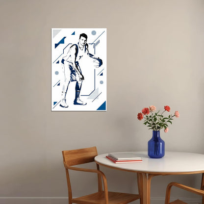 Luka Doncic Dallas American Basketball Player Poster Wall Art Print Home Wall Decor - xonomax