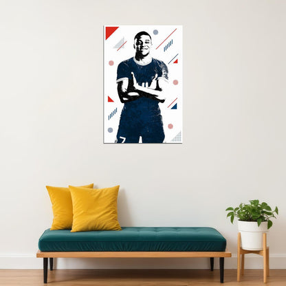Kylian Mbappe French Football Soccer Player Poster Wall Art Print Home Wall Decor - xonomax