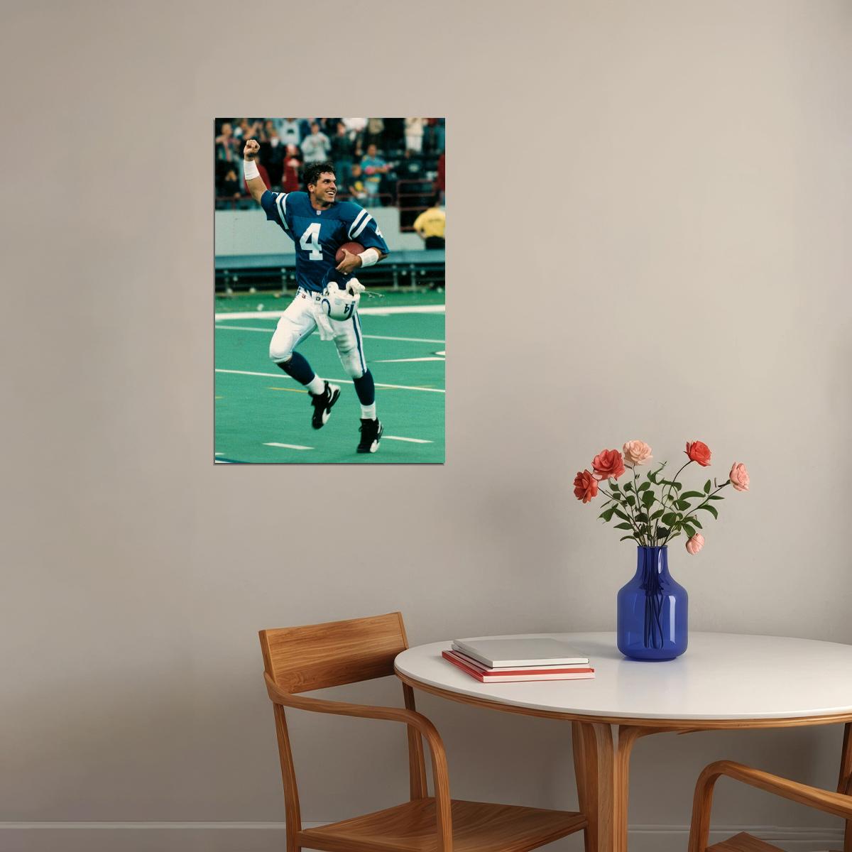 Jim Harbaugh 1991 Chıcago Match Poster Wall Art Print Home Wall Decor