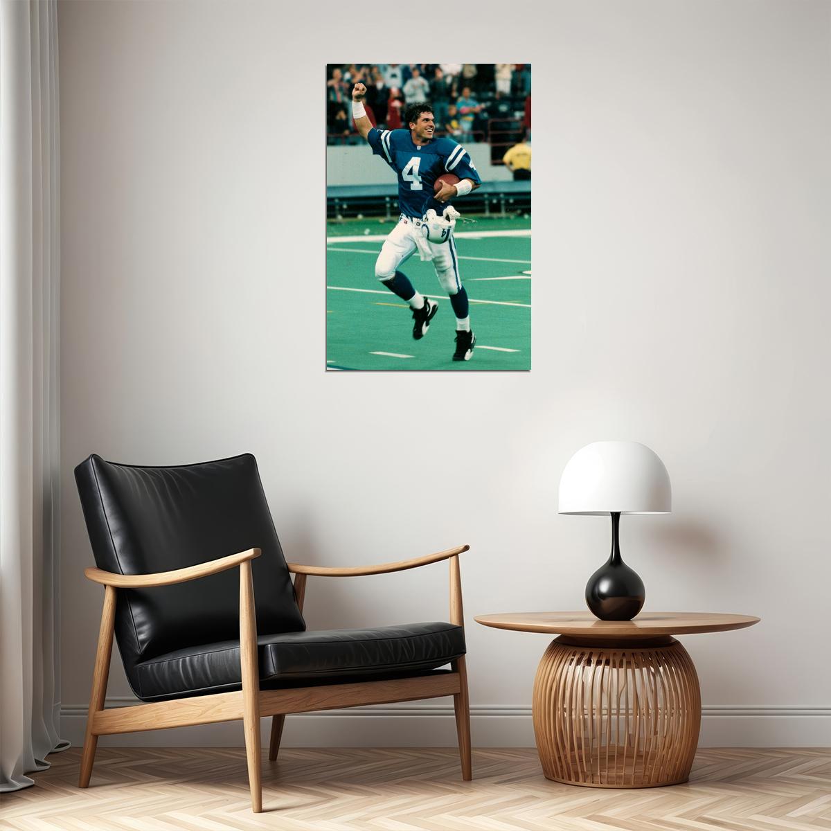 Jim Harbaugh 1991 Chıcago Match Poster Wall Art Print Home Wall Decor