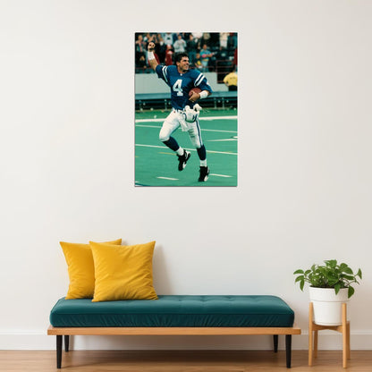 Jim Harbaugh 1991 Chıcago Match Poster Wall Art Print Home Wall Decor