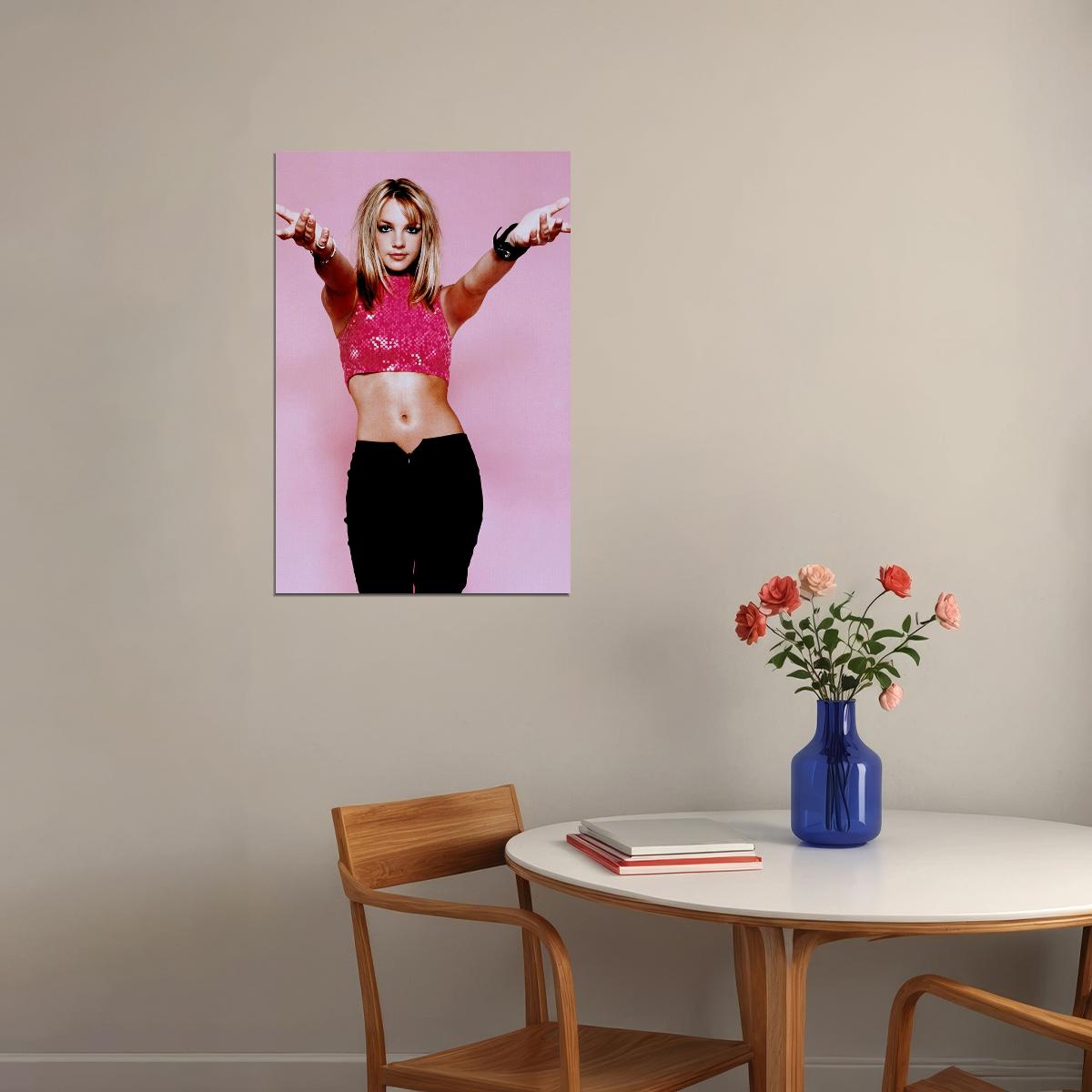 Young Britney Spears Actor Producer Artist Dancer Poster Wall Art Print Home Wall Decor