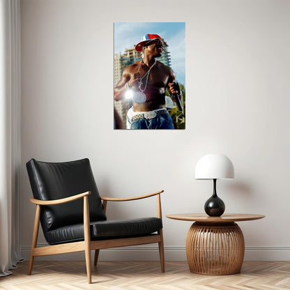 50 Cent Bullet Hole Actor Song Rapper Artist Poster Wall Art Print Home Wall Decor - xonomax