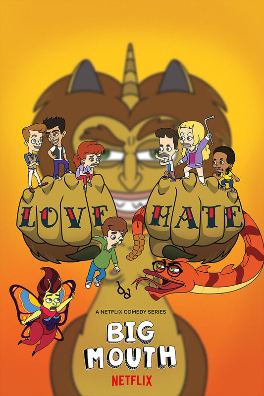 Big Mouth Aniamtion Comedy Romance Poster Wall Art Print Home Wall Decor - xonomax