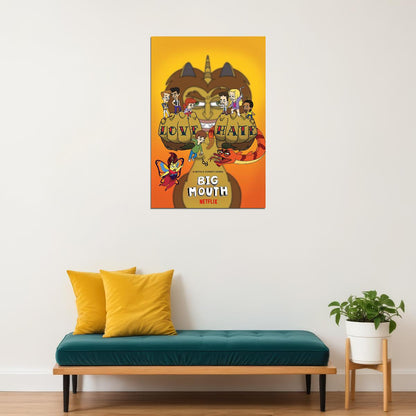 Big Mouth Aniamtion Comedy Romance Poster Wall Art Print Home Wall Decor - xonomax