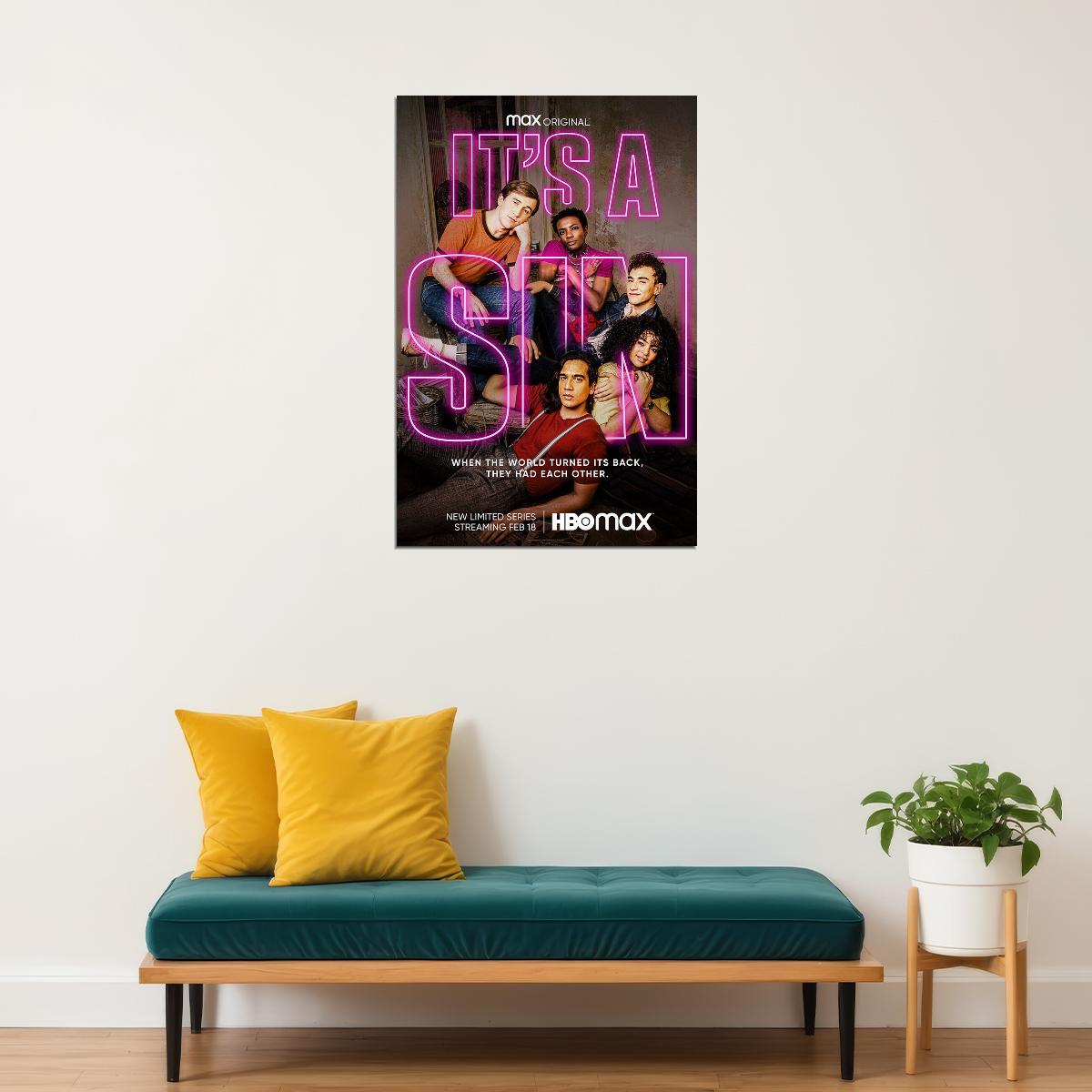 It's A Sin Movie Comedy Drama History Poster Wall Art Print Home Wall Decor - xonomax