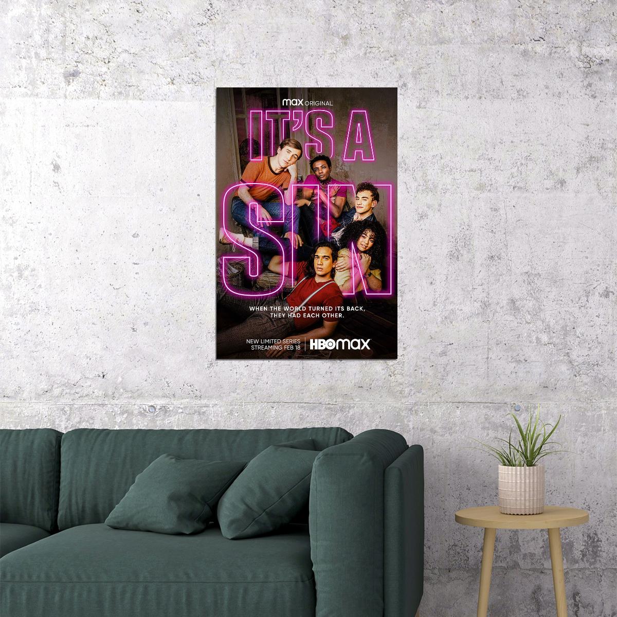 It's A Sin Movie Comedy Drama History Poster Wall Art Print Home Wall Decor - xonomax