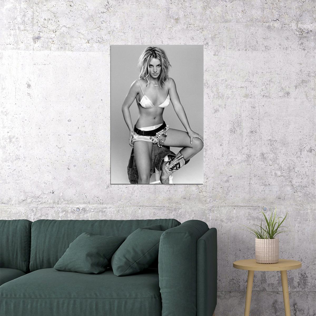 Young Britney Spears Producer Artist Actor Dancer Poster Wall Art Print Home Wall Decor