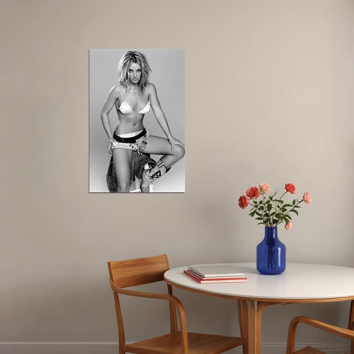 Young Britney Spears Producer Artist Actor Dancer Poster Wall Art Print Home Wall Decor