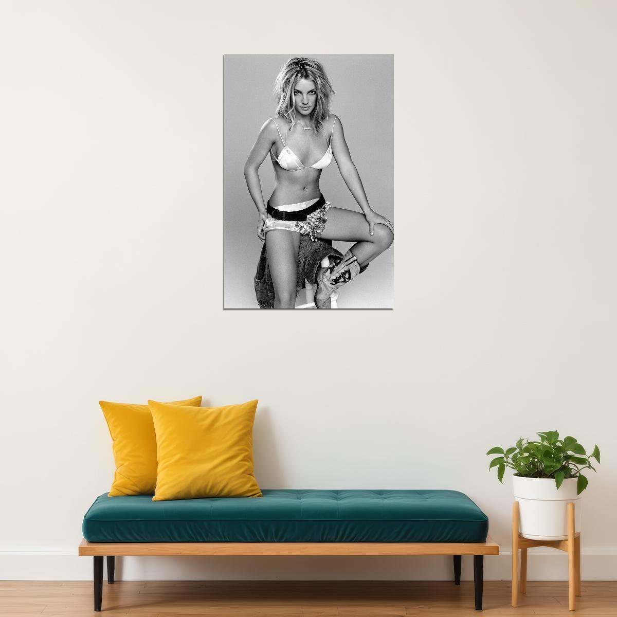 Young Britney Spears Producer Artist Actor Dancer Poster Wall Art Print Home Wall Decor