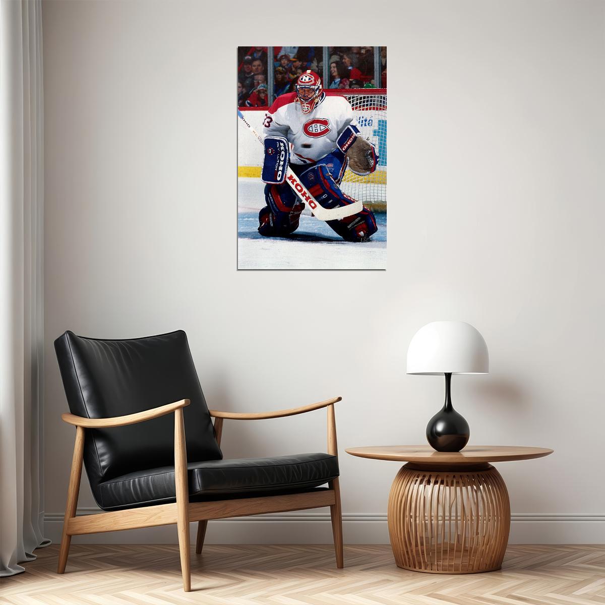 Hockey Patrick Roy Montreal Sports Poster Wall Art Print Home Wall Decor - xonomax